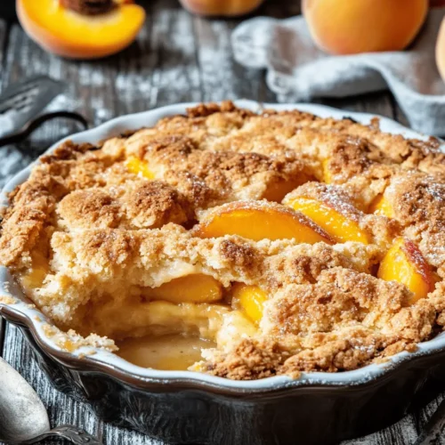 Southern Peach Cobbler ist nicht nur ein Dessert; es ist ein Stück amerikanischer Geschichte, das tief in den Traditionen des Südens verwurzelt ist. Mit seiner goldenen Kruste und der saftigen, süßen Pfirsichfüllung ist dieses Gericht ein wahrer Genuss, der die Herzen vieler Menschen erobert hat. Ursprünglich als einfache Art der Verwendung von reifen Pfirsichen entstanden, hat sich der Cobbler zu einem Symbol für Gastfreundschaft und ein gemütliches Zuhause entwickelt. Ob bei Familienfeiern, Grillabenden oder einfach nur als süßer Abschluss eines Abendessens, der Southern Peach Cobbler ist immer eine köstliche Wahl.