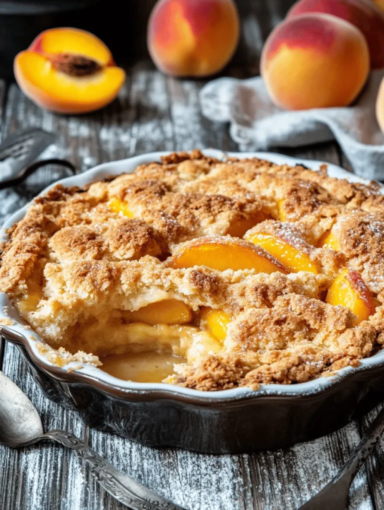 Southern Peach Cobbler ist nicht nur ein Dessert; es ist ein Stück amerikanischer Geschichte, das tief in den Traditionen des Südens verwurzelt ist. Mit seiner goldenen Kruste und der saftigen, süßen Pfirsichfüllung ist dieses Gericht ein wahrer Genuss, der die Herzen vieler Menschen erobert hat. Ursprünglich als einfache Art der Verwendung von reifen Pfirsichen entstanden, hat sich der Cobbler zu einem Symbol für Gastfreundschaft und ein gemütliches Zuhause entwickelt. Ob bei Familienfeiern, Grillabenden oder einfach nur als süßer Abschluss eines Abendessens, der Southern Peach Cobbler ist immer eine köstliche Wahl.
