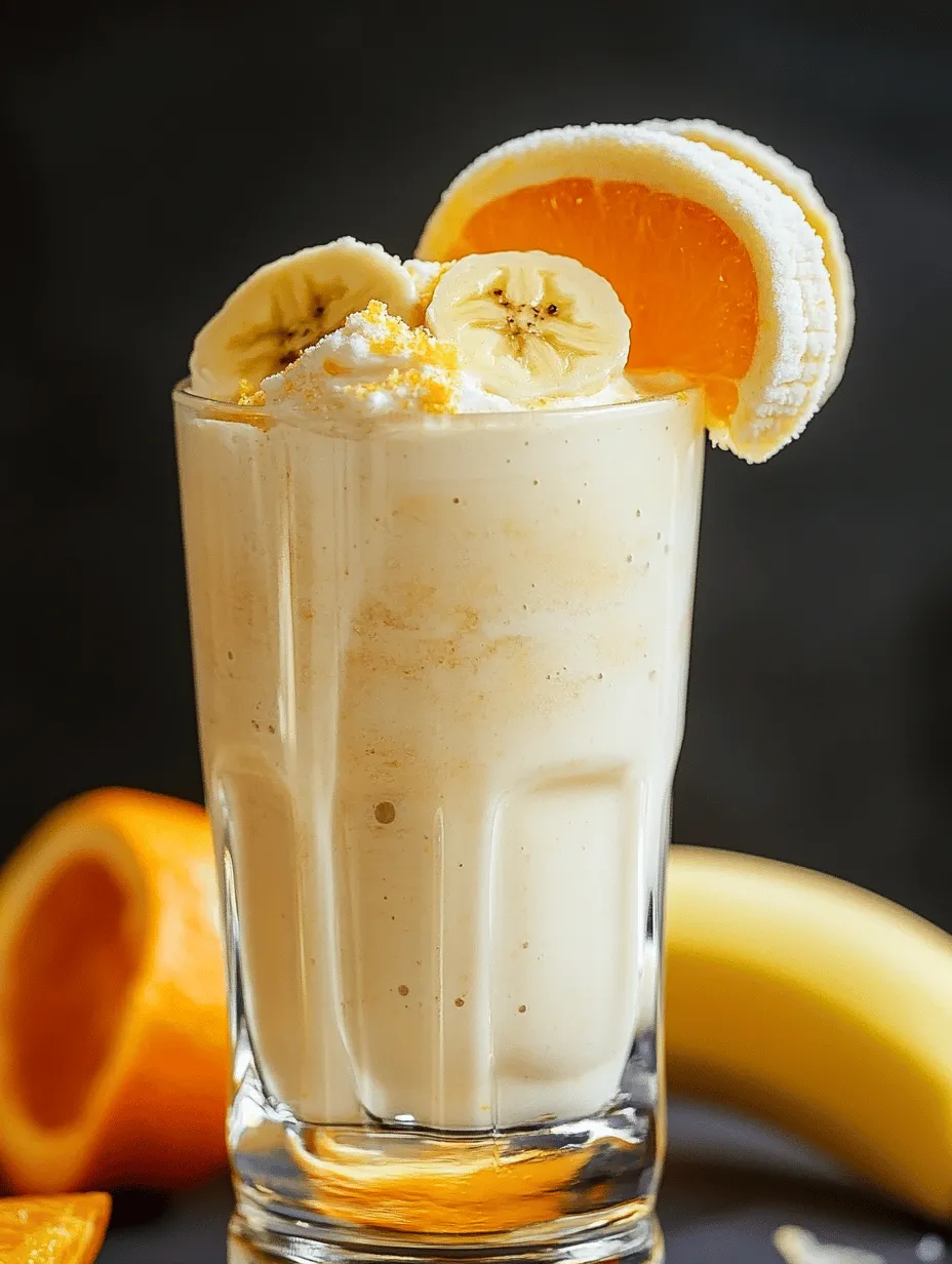 Die Basis für unseren Oranger Dreamsicle Proteinshake besteht aus frischen und gesunden Zutaten. Jede Zutat trägt zur Nährstoffdichte und zum wunderbaren Geschmack des Shakes bei. Lassen Sie uns die Vorteile jeder Zutat näher betrachten: