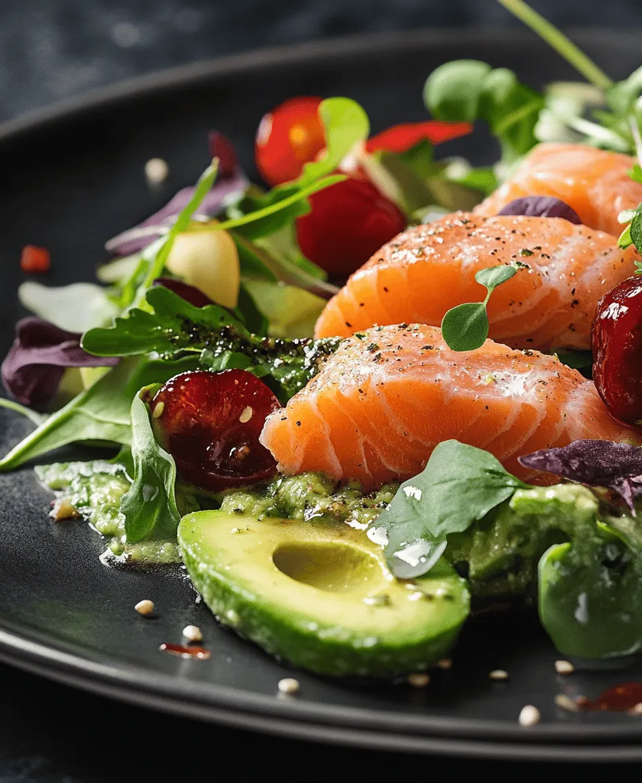 Der Avocado-Lachs-Salat ist nicht nur ein kulinarisches Highlight, sondern auch eine gesunde und nahrhafte Wahl für alle, die Wert auf frische Zutaten legen. In Zeiten, in denen gesunde Ernährung und bewusster Lebensstil immer mehr in den Vordergrund rücken, bietet dieser Salat die perfekte Kombination aus Geschmack und Nährstoffen. Reich an gesunden Fetten, Vitaminen und Mineralstoffen ist der Avocado-Lachs-Salat eine hervorragende Wahl für ein leichtes Mittagessen oder als sättigende Vorspeise bei einem festlichen Dinner.