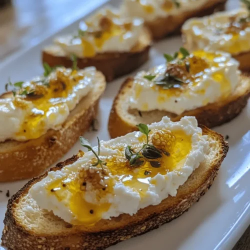 In der Welt der Vorspeisen und Fingerfood erfreuen sich Crostini großer Beliebtheit. Diese kleinen, knusprigen Brotscheiben sind nicht nur einfach zuzubereiten, sondern bieten auch unendliche Variationsmöglichkeiten, die sie zu einem idealen Snack für jeden Anlass machen. Egal, ob bei einer festlichen Feier, einem entspannten Brunch oder einem gemütlichen Abend mit Freunden – Crostini bringen immer einen Hauch von Eleganz und Geschmack auf den Tisch. Eines der besten Rezepte für einen unvergesslichen Genuss ist das Honig-Ricotta-Pfirsich-Crostini. Diese köstliche Kombination aus cremigem Ricotta, süßen, saftigen Pfirsichen und einem Hauch von Honig sorgt für ein geschmackliches Erlebnis, das sowohl Gaumen als auch Herz erfreut.