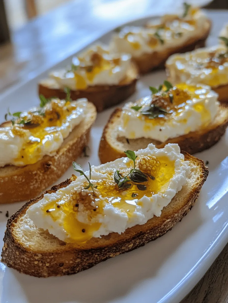 In der Welt der Vorspeisen und Fingerfood erfreuen sich Crostini großer Beliebtheit. Diese kleinen, knusprigen Brotscheiben sind nicht nur einfach zuzubereiten, sondern bieten auch unendliche Variationsmöglichkeiten, die sie zu einem idealen Snack für jeden Anlass machen. Egal, ob bei einer festlichen Feier, einem entspannten Brunch oder einem gemütlichen Abend mit Freunden – Crostini bringen immer einen Hauch von Eleganz und Geschmack auf den Tisch. Eines der besten Rezepte für einen unvergesslichen Genuss ist das Honig-Ricotta-Pfirsich-Crostini. Diese köstliche Kombination aus cremigem Ricotta, süßen, saftigen Pfirsichen und einem Hauch von Honig sorgt für ein geschmackliches Erlebnis, das sowohl Gaumen als auch Herz erfreut.