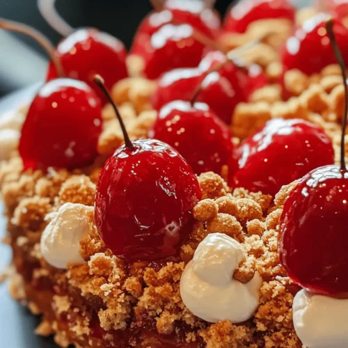 Der kirschige Streuselkuchen ist nicht nur ein einfaches Dessert, sondern ein wahres Fest für die Sinne. Er vereint die fruchtige Frische saftiger Kirschen mit der knusprigen Textur von Streuseln und sorgt damit für ein Geschmackserlebnis, das sowohl Gaumen als auch Augen erfreut. Ob bei Familienfeiern, Geburtstagsfeiern oder einfach als süße Belohnung nach einem langen Tag – dieser Blechkuchen bringt Freude auf jeden Tisch und ist ein ideales Rezept, um besonderen Anlässen einen Hauch von Süße zu verleihen.
