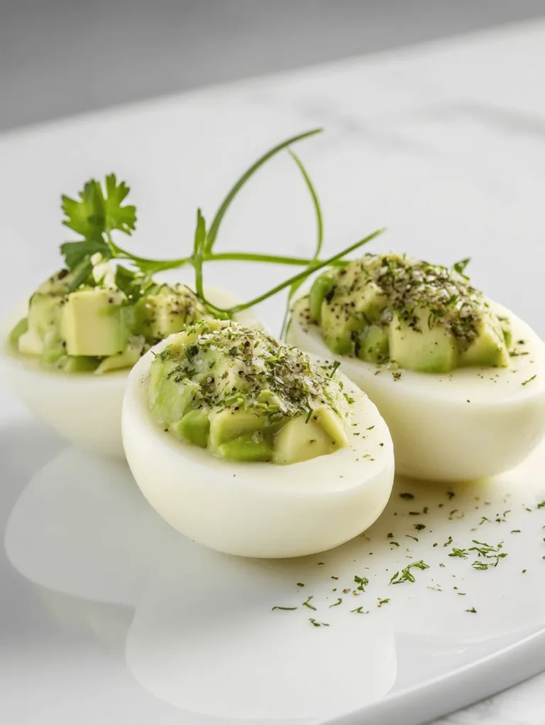 Gefüllte Eier sind ein zeitloser Klassiker, der auf Buffets, Festen und als köstliche Vorspeise immer wieder begeistert. Sie sind nicht nur geschmacklich ein Hochgenuss, sondern auch ein echter Hingucker auf jedem Tisch. In diesem Rezept präsentieren wir eine moderne Variante dieser delikaten Häppchen, die mit cremiger Avocado und frischem Schnittlauch gefüllt sind. Diese Kombination aus Aromen und Texturen macht sie zu einer perfekten Wahl für gesundheitsbewusste Genießer und alle, die ihren Gästen etwas Besonderes bieten möchten.