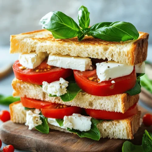In der Welt der schnellen und gesunden Küche ist das Tomaten-Feta-Genuss-Sandwich mit Balsamico-Trüffel-Dip ein wahres Highlight. Dieses köstliche Sandwich vereint die Frische reifer Tomaten mit dem herzhaften Geschmack von Feta und dem aromatischen Kick von Trüffelöl. Es ist nicht nur ein Gaumenschmaus, sondern auch eine ausgewogene Mahlzeit, die sich perfekt für ein leichtes Mittagessen oder als Snack eignet. Die Kombination aus frischen Zutaten und aromatischen Beigaben sorgt dafür, dass dieses Sandwich sowohl geschmacklich als auch nährstofftechnisch überzeugt.