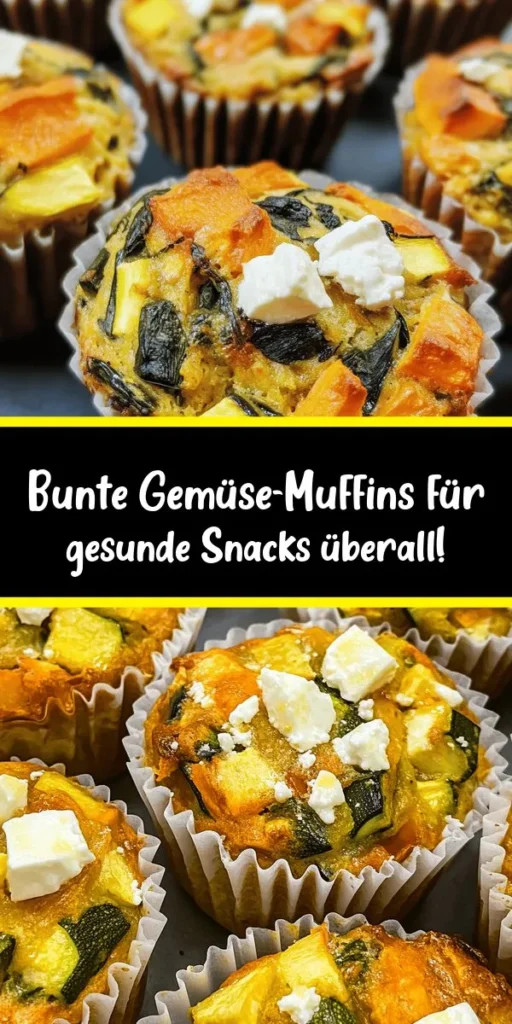 Entdecke die bunten Gemüse-Muffins – ein gesunder Snack für die ganze Familie! Diese köstlichen Muffins sind gefüllt mit Karotten, Zucchini, Paprika und Spinat und einfach zuzubereiten. Sie sind perfekt für den kleinen Hunger zwischendurch oder als Mittagessen to-go. Mit Vollkornmehl oder Weißmehl, Mandeln und optional Feta-Käse sind sie nahrhaft und lecker. Bereite sie in nur 35 Minuten zu und genieße den Geschmack von frischem Gemüse!