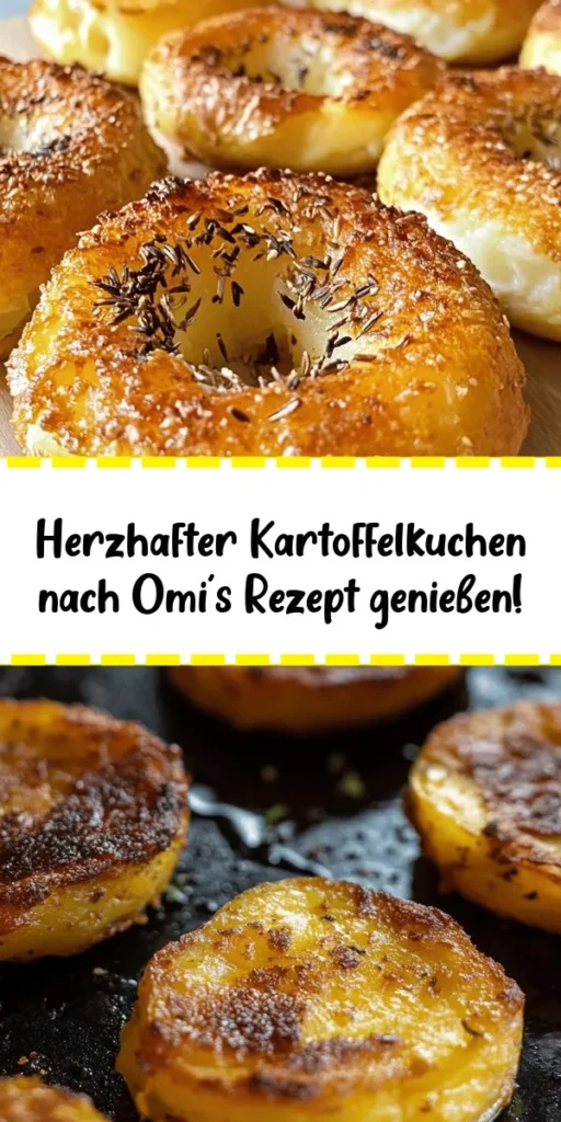 Entdecken Sie das köstliche Rezept für Kartoffelkuchen à la Omi! Diese herzhaften Leckerbissen aus festkochenden Kartoffeln, Zwiebeln, Käse und optionalem Schinken sind einfach zuzubereiten und perfekt für jede Gelegenheit. In nur 30 Minuten Vorbereitungszeit und 50 Minuten Gesamtzeit zaubern Sie 4 Portionen, die goldbraun gebraten und ideal mit Sour Cream oder Apfelmus serviert werden. Ein echtes Wohlfühlgericht, das Erinnerungen weckt!