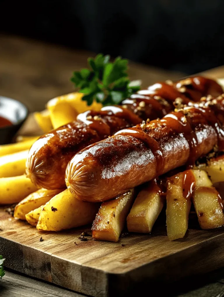 In der Welt der deutschen Küche gibt es wenige Gerichte, die so beliebt sind wie die klassische Currywurst. Diese Berliner Spezialität begeistert durch ihre würzige Sauce und die Kombination mit knusprigen Pommes. Die Currywurst, oft in einem Pappbecher serviert und mit einer großzügigen Portion Currysoße überzogen, hat sich in den letzten Jahrzehnten nicht nur als beliebtes Street Food etabliert, sondern ist auch zu einem kulturellen Symbol geworden. In diesem Artikel stellen wir Ihnen ein einfaches und authentisches Rezept für Berliner Currywurst mit knusprigen Pommes vor. Erfahren Sie, wie Sie dieses beliebte Gericht zu Hause zubereiten können und welche Geheimnisse hinter der perfekten Currysoße stecken.