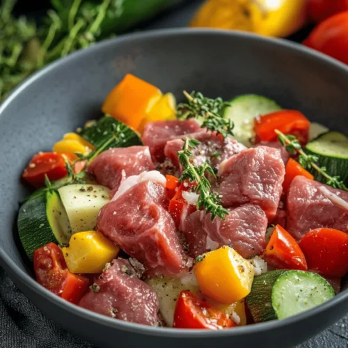 Der herzhafte bunte Gemüseeintopf mit Rindfleisch ist mehr als nur ein einfaches Gericht; es ist eine wahre Geschmacksexplosion, die sowohl den Gaumen erfreut als auch den Körper nährt. Dieses klassische Rezept vereint zartes Rindfleisch mit einer Vielzahl an frischem Gemüse, was nicht nur für eine ausgewogene Ernährung sorgt, sondern auch für eine Vielzahl von Aromen und Texturen, die beim Essen für Freude sorgen. Besonders in der kälteren Jahreszeit ist dieser Eintopf ein idealer Begleiter, der nicht nur satt macht, sondern auch die Seele wärmt.