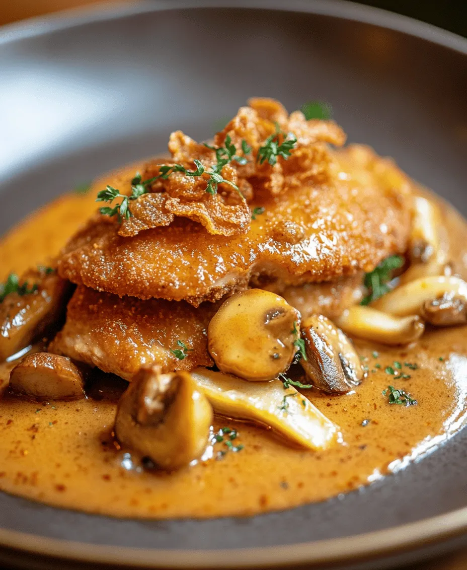 Schweineschnitzel à la Jägermeister ist mehr als nur ein Gericht – es ist eine kulinarische Hommage an die traditionelle deutsche Küche. Die Kombination aus zartem Schweinefleisch, einer knusprigen Panade und einer herzhaften Jägersoße mit Champignons macht dieses Rezept zu einem echten Genuss für die Sinne. In Deutschland ist das Schnitzel nicht nur ein beliebtes Gericht in zahlreichen Restaurants, sondern auch eine feste Größe in vielen Haushalten. Ob im Rahmen eines festlichen Essens oder als schnelles Abendessen, das Schnitzel ist in der deutschen Esskultur fest verankert.