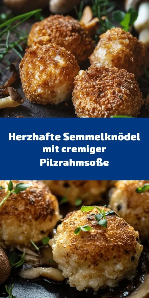 Entdecke das perfekte Comfort Food mit diesem Rezept für Semmelknödel mit köstlicher Pilzrahmsoße! Diese herzhaften Knödel aus altbackenen Brötchen sind einfach zuzubereiten und ideal für eine Familie von vier. Mit einer cremigen Soße aus frischen Champignons und aromatischen Kräutern wird dieses Gericht zum Highlight auf jedem Tisch. Perfekt für ein gemütliches Abendessen oder besondere Anlässe. Lass dich von diesem himmlischen Geschmack verzaubern! 🍄🥖