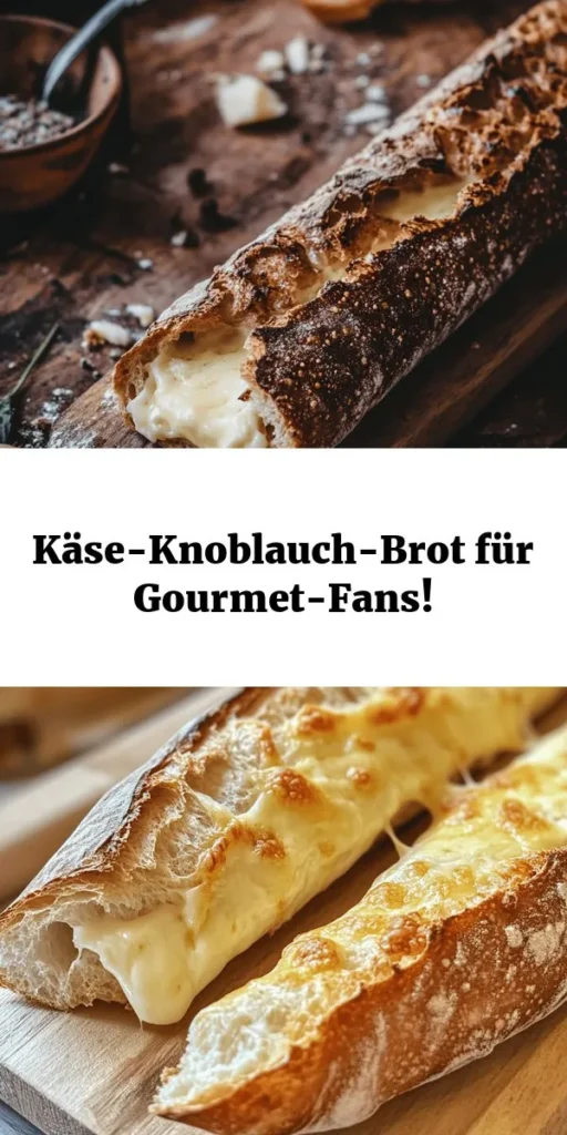 Genießen Sie dieses knusprige Käse-Knoblauch-Brot Deluxe – der perfekte Snack oder eine köstliche Beilage! Mit einem Baguette, cremiger Knoblauch-Butter, herzhaftem Käse und frischen Kräutern bereiten Sie im Handumdrehen ein geschmackvolles Erlebnis zu. Einfach im Ofen backen, bis der Käse goldbraun und schmelzend ist. Ideal für gemütliche Abende oder als Party-Hit. Probieren Sie dieses Rezept und verwöhnen Sie Ihre Gäste!