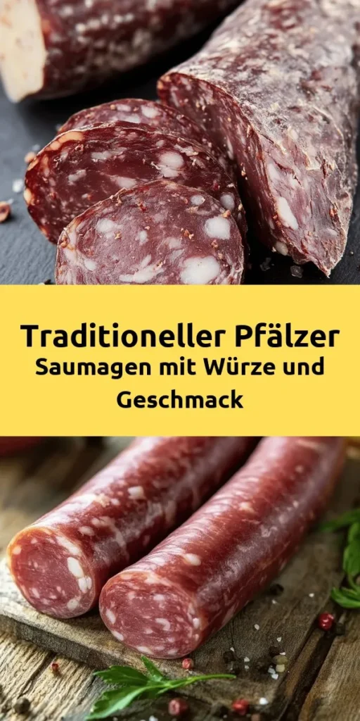 Entdecken Sie die herzhaft-traditionelle Pfälzer Saumagen-Variation, die mit einer köstlichen Füllung aus Hackfleisch, Kartoffeln und Gemüse begeistert! Einfach zuzubereiten, wird dieser kulinarische Klassiker in einer aromatischen Brühe gegart und zusammen mit würzigem Sauerkraut serviert. Ideal für gesellige Abende oder als besonderes Familiengericht. Perfekt für jeden, der authentische deutsche Küche liebt. Genießen Sie diesen Gaumenschmaus!