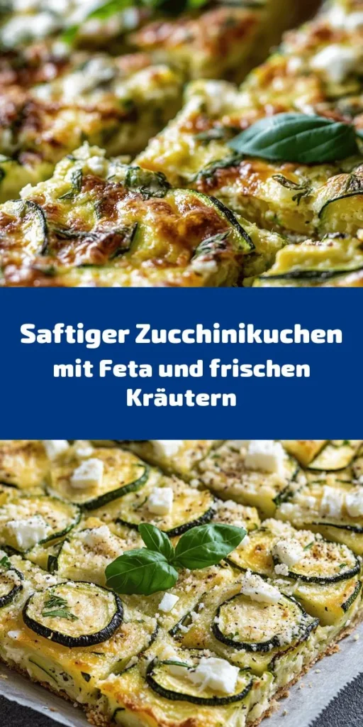 Entdecke das Rezept für Zucchinikuchen Deluxe – herzhaft und saftig! Dieser köstliche Kuchen, gefüllt mit geriebener Zucchini, Parmesan und Feta, ist perfekt als Snack oder Beilage. Mit frischen Kräutern und optionalen Nüssen wird jeder Biss zum Genuss. Einfach in nur einer Stunde zuzubereiten und ideal für jede Gelegenheit. Serviere ihn warm oder kalt und überrasche deine Familie und Freunde mit diesem kreativen Highlight!