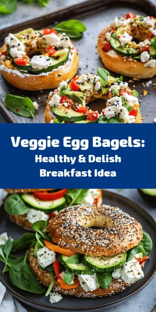 Genieße einen gesunden und leckeren Gemüse-Ei-Bagel! Diese einfache Rezeptidee kombiniert Vollkornbagels mit einer bunten Mischung aus Eiern, Zucchini, Paprika, Spinat und cremigem Feta. In nur 25 Minuten zubereitet, bieten sie ein perfektes Frühstück oder einen leichten Snack. Mit frischen Avocadoscheiben und optionalem Senf für zusätzlichen Geschmack bist du bereit für den Tag. Probiere es aus und erlebe, wie einfach gesundes Essen sein kann!