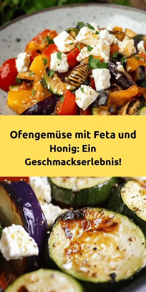 Entdecke das köstliche Rezept für Ofengemüse mit Feta und Honig! Dieses bunte Gericht kombiniert knackige Zucchini, Paprika, Aubergine und Karotten mit einem Hauch von süßem Honig und aromatischen Kräutern. Einfach alle Zutaten marinieren, im Ofen rösten und mit zerkrümeltem Feta verfeinern. Ideal für ein gesundes Abendessen oder als Beilage. Bereite es in nur 35 Minuten zu und erfreue dich an den Aromen. Guten Appetit!