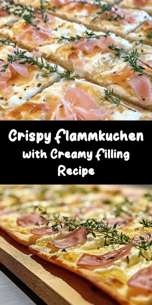 Genießen Sie den köstlichen Flammkuchen Elsässer Art mit knusprigem Teig und einer cremigen Füllung. Dieses Rezept ist einfach und ideal für gemütliche Abende! Der Teig wird aus Mehl, Wasser, Olivenöl und einer Prise Salz zubereitet, während die Füllung aus Crème fraîche und Quark, verfeinert mit Zwiebeln und Speck, begeistert. Backen Sie ihn im Ofen bis er goldbraun ist und servieren Sie ihn warm – ein Genuss für die ganze Familie!