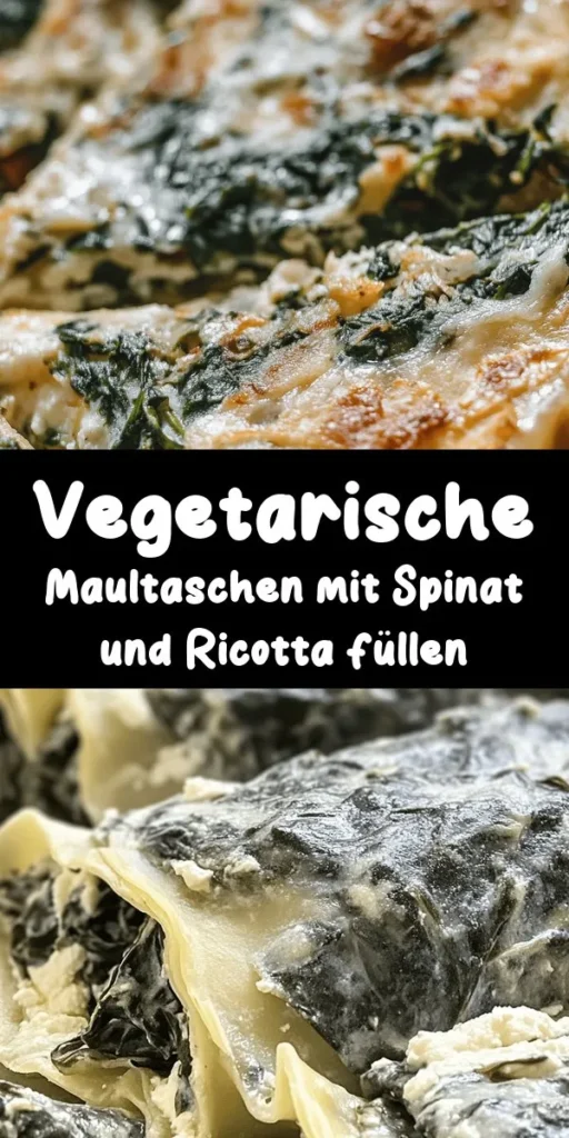 Entdecke die köstlichen vegetarischen Maultaschen mit Spinatfüllung! Diese selbstgemachten Teigtaschen sind einfach zuzubereiten und bieten ein herzhaftes Gericht, das perfekt für jede Gelegenheit ist. Mit frischem Spinat, Ricotta und Parmesan gefüllt, sind sie sowohl nahrhaft als auch lecker. Serviert in einer aromatischen Gemüsebrühe und garniert mit Petersilie, sind sie ein Genuss für jeden Gaumen. Probiere jetzt dieses Rezept aus und bring etwas Abwechslung in deinen Speiseplan!
