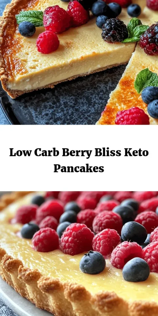 Entdecke das Rezept für köstliche Keto-Pfannkuchen mit Beeren! Diese gesunden und low-carb Pfannkuchen sind schnell zubereitet und perfekt für ein nahrhaftes Frühstück. Mit einer Kombination aus Mandel- und Kokosmehl, Zimt und frischen Beeren, sind sie nicht nur lecker, sondern auch nährstoffreich. Serviere sie mit Schlagrahm oder griechischem Joghurt für extra Genuss. Ideal für 4 Portionen! Probiere sie heute aus!