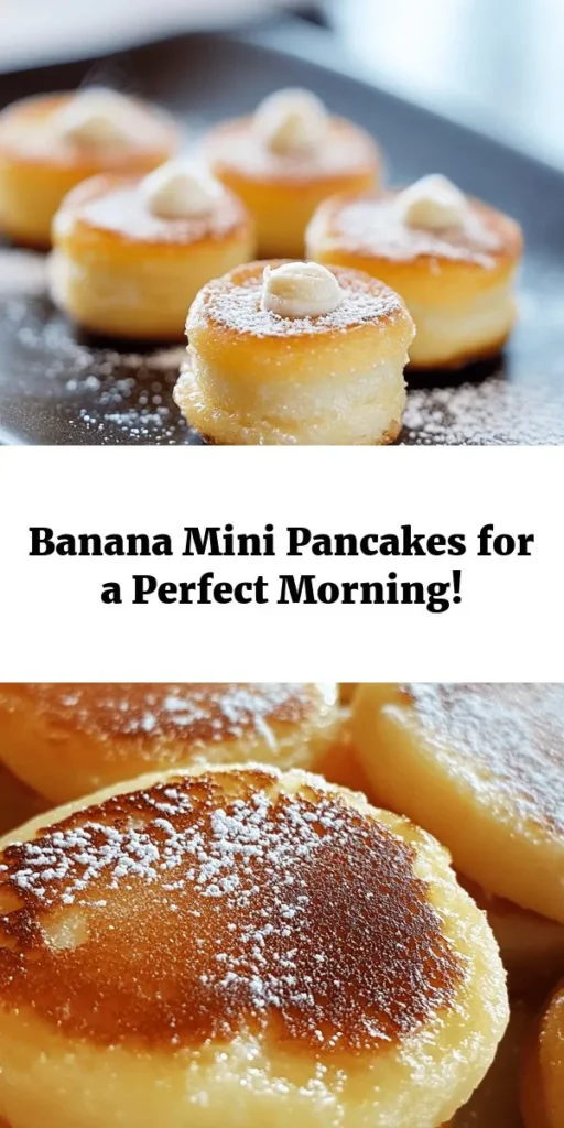 Starte deinen Tag richtig mit diesen leckeren Bananen Mini-Pancakes! Diese einfachen Pfannkuchen bestehen aus nur wenigen Zutaten wie reifen Bananen, Hafermehl und Zimt. Ideal für ein schnelles Frühstück, kannst du sie in nur 20 Minuten zubereiten. Serviere sie mit frischen Früchten oder deinem Lieblingstrope und genieße eine gesunde, süße Leckerei. Perfekt für kleine Haushalte oder als Snack! Lass dir dieses Rezept nicht entgehen!