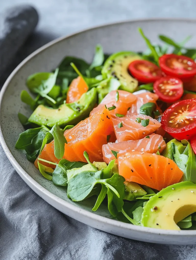 In einer Welt, die immer schneller wird, suchen viele Menschen nach schnellen, gesunden und schmackhaften Lösungen für ihre Ernährung. Der Avocado-Lachs-Genuss-Salat mit Limetten-Dressing bietet genau das: eine köstliche und nahrhafte Option, die nicht nur den Gaumen verwöhnt, sondern auch eine Vielzahl an gesundheitlichen Vorteilen mit sich bringt. Dieser Salat kombiniert die cremige Textur der Avocado mit dem zarten Geschmack des Lachses und dem erfrischenden Aroma von Limette, was ihn zu einem absoluten Highlight auf jedem Tisch macht. Ob als leichtes Mittagessen, herzhaftes Abendessen oder als schicker Snack für eine Gartenparty – dieser Salat passt einfach zu jeder Gelegenheit.