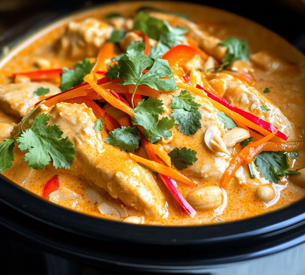 Das Thai Erdnuss-Hühnchen aus dem Crockpot ist die perfekte Lösung für alle, die in der Hektik des Alltags nicht auf köstliche und gesunde Mahlzeiten verzichten möchten. Dieses Gericht kombiniert die Zartheit von Hähnchenbrust mit der cremigen Konsistenz von Kokosmilch und der unverwechselbaren Note von Erdnussbutter. Die harmonische Verbindung dieser Zutaten schafft nicht nur ein geschmackliches Erlebnis, sondern bietet auch zahlreiche gesundheitliche Vorteile.