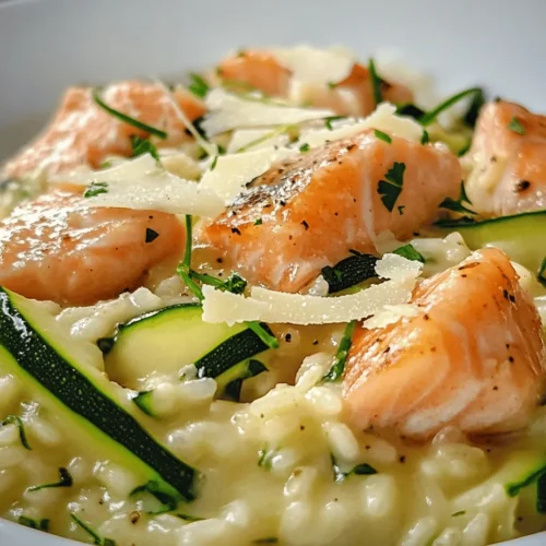 Bevor wir mit der Zubereitung beginnen, ist es wichtig, alle Zutaten bereit zu haben. Hier ist eine Übersicht der Hauptzutaten, die Sie für unser Zucchini-Lachs-Risotto benötigen: