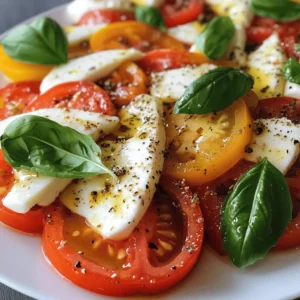 Der Gurken-Caprese-Salat mit einem Twist ist eine erfrischende Variante des klassischen italienischen Salats, die nicht nur durch ihre Farbenpracht besticht, sondern auch durch ihre vielfältigen Aromen und gesundheitlichen Vorteile. Dieser Salat kombiniert die knackige Frische von Gurken mit der saftigen Süße von Tomaten und dem cremigen Genuss von Mozzarella. Ein Hauch von roten Zwiebeln und frischem Basilikum verleiht dem Gericht eine aromatische Tiefe, die den traditionellen Caprese-Salat in ein neues Licht rückt.
