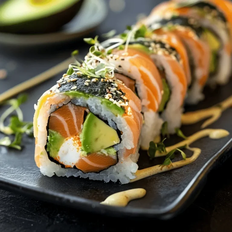 Sushi-Bakes sind eine köstliche und kreative Variante des traditionellen Sushi, die sich ideal für gesellige Abende oder Familienessen eignet. Dieses innovative Rezept kombiniert die Aromen und Texturen von Sushi in einer neuen Form, die sowohl optisch ansprechend als auch einfach zuzubereiten ist. Die beliebte Sushi-Bake Delight vereint perfekt gewürzten Sushi-Reis mit einer cremigen Füllung und einer knusprigen Kruste, was sie zu einem echten Highlight für jeden Sushi-Liebhaber macht. Egal, ob Sie ein erfahrener Koch oder ein Anfänger sind, dieser Sushi-Bake wird Sie und Ihre Gäste begeistern.