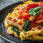 Das Waffel-Omelett Delight ist eine kreative und köstliche Variante des klassischen Omeletts, die nicht nur den Gaumen erfreut, sondern auch das Auge. Diese innovative Zubereitung im Waffeleisen verwandelt ein einfaches Gericht in ein wahres Geschmackserlebnis, das sich perfekt für ein schnelles Frühstück oder einen herzhaften Snack eignet. In einer Zeit, in der die Menschen nach abwechslungsreichen und gesunden Mahlzeiten suchen, bietet das Waffel-Omelett Delight die ideale Lösung. Es kombiniert die herzhaften Aromen eines Omeletts mit der knusprigen Textur einer Waffel und bringt damit frischen Wind in die Frühstücksküche.