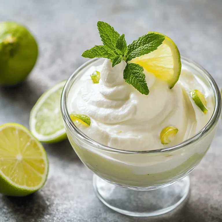 In der warmen Jahreszeit ist nichts erfrischender als ein leichtes, fruchtiges Dessert. Die Joghurt Limetten Mousse vereint die cremige Textur von griechischem Joghurt mit der spritzigen Frische von Limetten und ist somit der perfekte Sommertraum für heiße Tage. Dieses Rezept ist nicht nur ein Genuss für die Sinne, sondern auch eine gesunde Wahl für alle, die auf ihre Ernährung achten. Mit nur wenigen Zutaten, die schnell und einfach kombiniert werden können, ist dieses Dessert ideal für spontane Grillabende, Gartenpartys oder einfach nur als süßer Abschluss eines sommerlichen Abendessens.