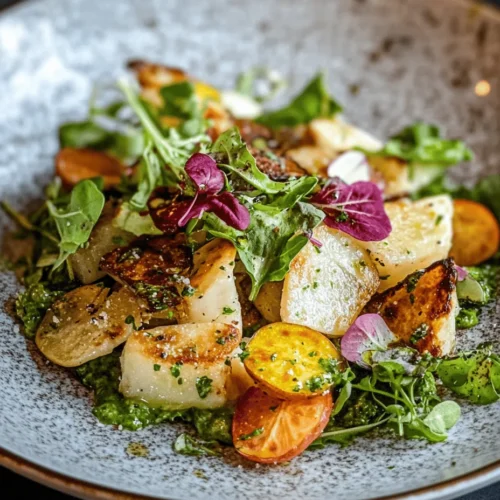 Was macht diesen Kartoffelsalat so besonders? Es ist die Kombination aus frisch gekochten, festkochenden Kartoffeln, knackigem Gemüse und einer aromatischen Vinaigrette, die zusammen ein harmonisches Geschmacksbild ergeben. Durch die Zugabe von knusprigen Speckwürfeln und einer raffinierten Vinaigrette wird dieser Salat nicht nur zum Gaumenschmaus, sondern auch zum optischen Highlight auf jedem Tisch. Die frischen Zutaten sorgen nicht nur für einen tollen Geschmack, sondern auch für eine ansprechende Optik – ein echter Hingucker auf jedem Buffet oder Grillfest.