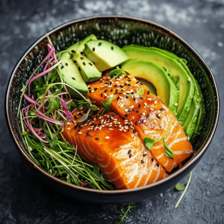 Die Lachs-Reis-Bowl mit Avocado und Sesam ist nicht nur ein Fest für die Augen, sondern auch eine gesunde und schmackhafte Mahlzeit, die sich schnell zubereiten lässt. In der heutigen schnelllebigen Zeit sind einfache und nahrhafte Rezepte gefragt, die sowohl gut schmecken als auch mit frischen Zutaten zubereitet werden können. Diese Bowl vereint all diese Aspekte und bringt einen Hauch von Japan in deine Küche.