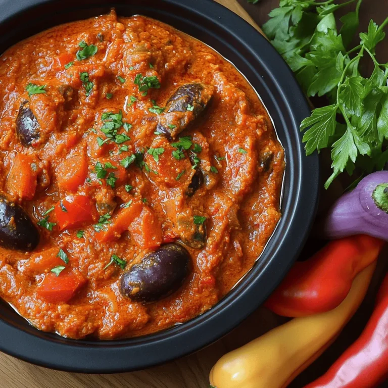 Der marokkanische Auberginen-Tomaten-Dip, auch als Zaalouk bekannt, ist nicht nur ein Fest für die Sinne, sondern auch ein Stück nordafrikanischer Kultur, das sich auf einfache und dennoch geschmackvolle Weise entfaltet. Die Kombination aus gerösteten Auberginen, sonnengereiften Tomaten und einer harmonischen Auswahl an Gewürzen macht Zaalouk zu einer perfekten Vorspeise für gesellige Abende oder als köstliche Beilage zu gegrilltem Fleisch, Brot oder anderen Gerichten. Diese Spezialität wird in Marokko oft in der traditionellen Küche zubereitet und ist ein beliebtes Element bei Festen und Zusammenkünften.