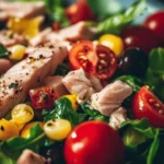 Willkommen in der Welt der gesunden und schmackhaften Küche! In diesem Artikel präsentieren wir Ihnen ein köstliches Rezept für einen Thunfisch-Bohnen-Salat mit mediterranem Flair. Dieser Salat vereint die Frische von Gemüse, die Proteinpower von Thunfisch und Hülsenfrüchten sowie die Aromen der Mittelmeerküche. Perfekt für eine schnelle Mahlzeit, ein leichtes Abendessen oder als Beilage zu Grillgerichten, ist dieser Salat nicht nur einfach zuzubereiten, sondern auch nahrhaft und befriedigend. Lassen Sie uns die Zutaten, die Zubereitung und die gesundheitlichen Vorteile dieses köstlichen Gerichts näher betrachten.