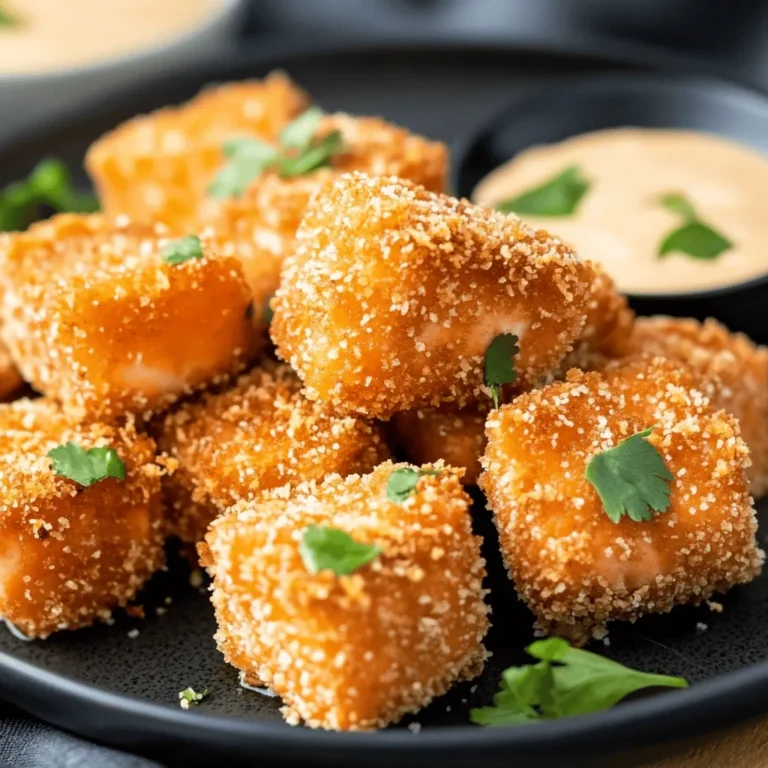 Wenn es um köstliche Snacks oder Hauptgerichte geht, sind die Crispy Bang Bang Salmon Bites eine der besten Optionen, die sowohl den Gaumen erfreuen als auch einfach zuzubereiten sind. Die Kombination aus zartem, saftigem Lachs und einer knusprigen Panade sorgt dafür, dass sie sowohl als Fingerfood bei Partys als auch als herzhaftes Abendessen punkten. In diesem Rezept vereinen sich die Aromen der verschiedenen Zutaten zu einem Geschmacksfeuerwerk, das jedem Gericht das gewisse Etwas verleiht.
